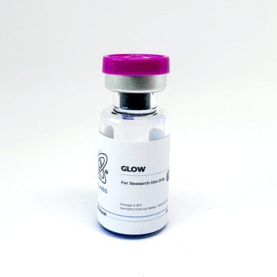 Glow 70mg peptide blend vial Astra Labs UK GHK-Cu BPC-157 TB-500 triple compound research
