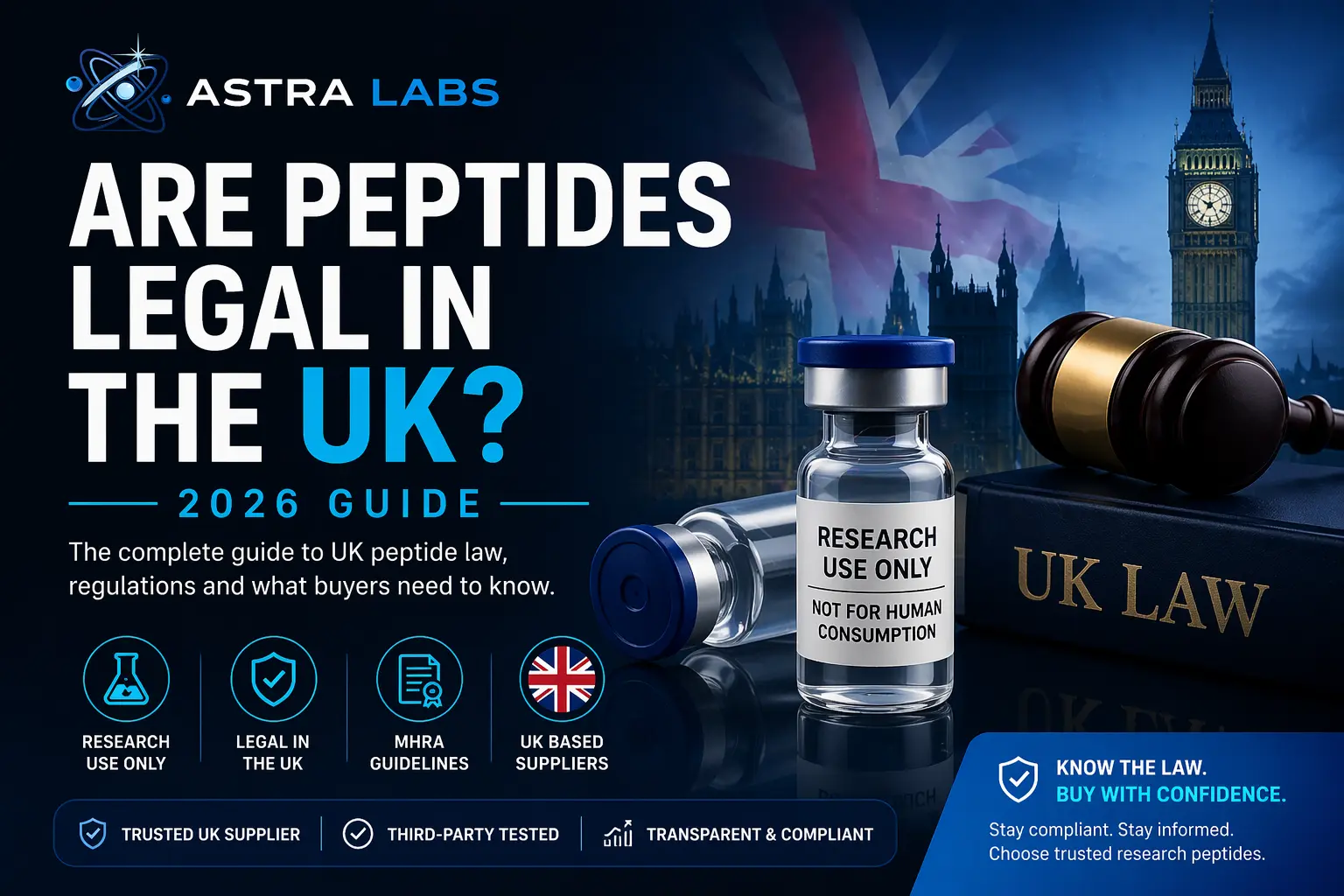 Are peptides legal in the UK 2026 guide research peptides Astra Labs UK legality explanation