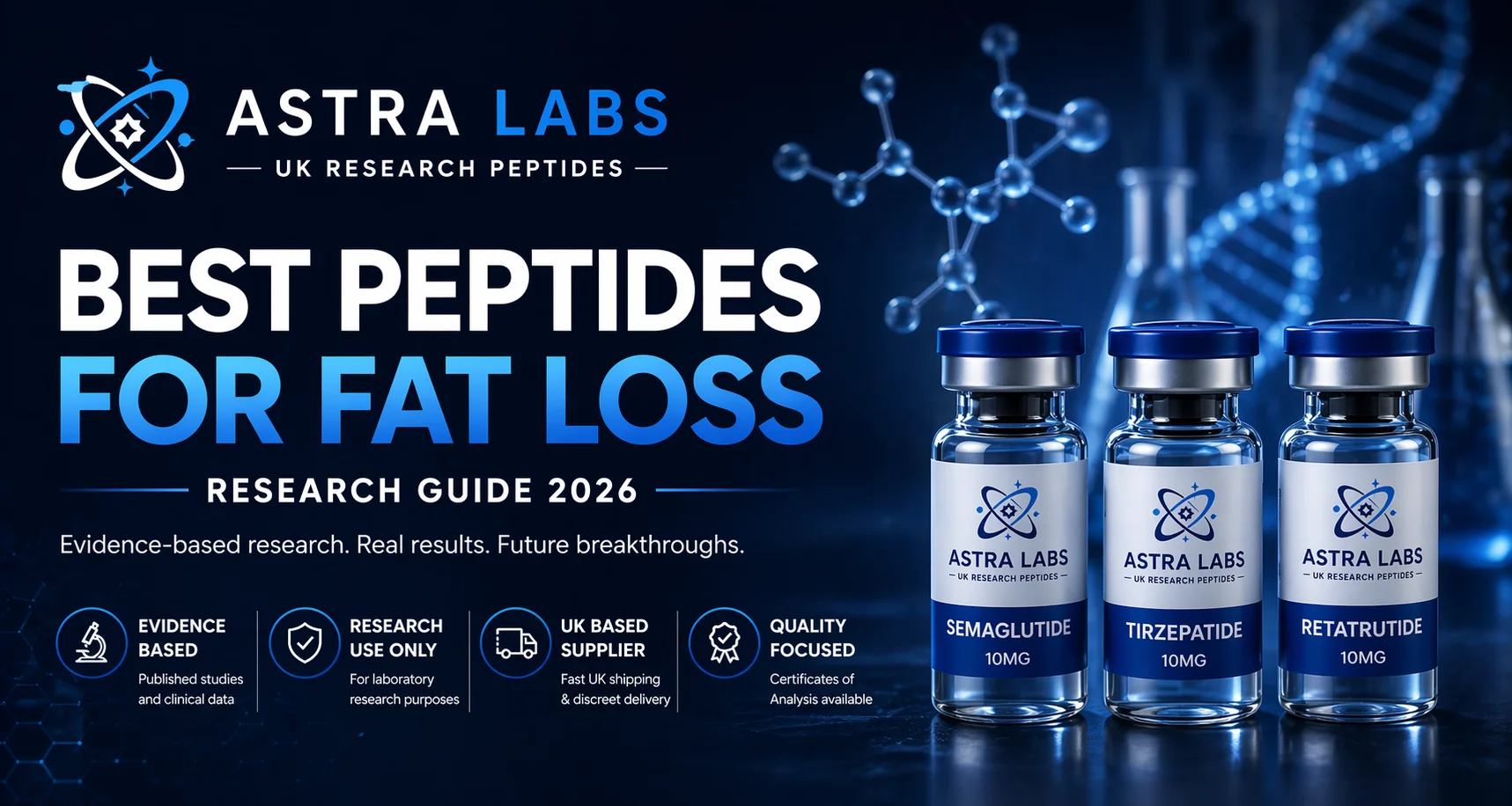 Best Peptides for Fat Loss (Research Guide 2026) | Astra Labs Best Peptides for Fat Loss (Research Guide 2026) | Astra Labs