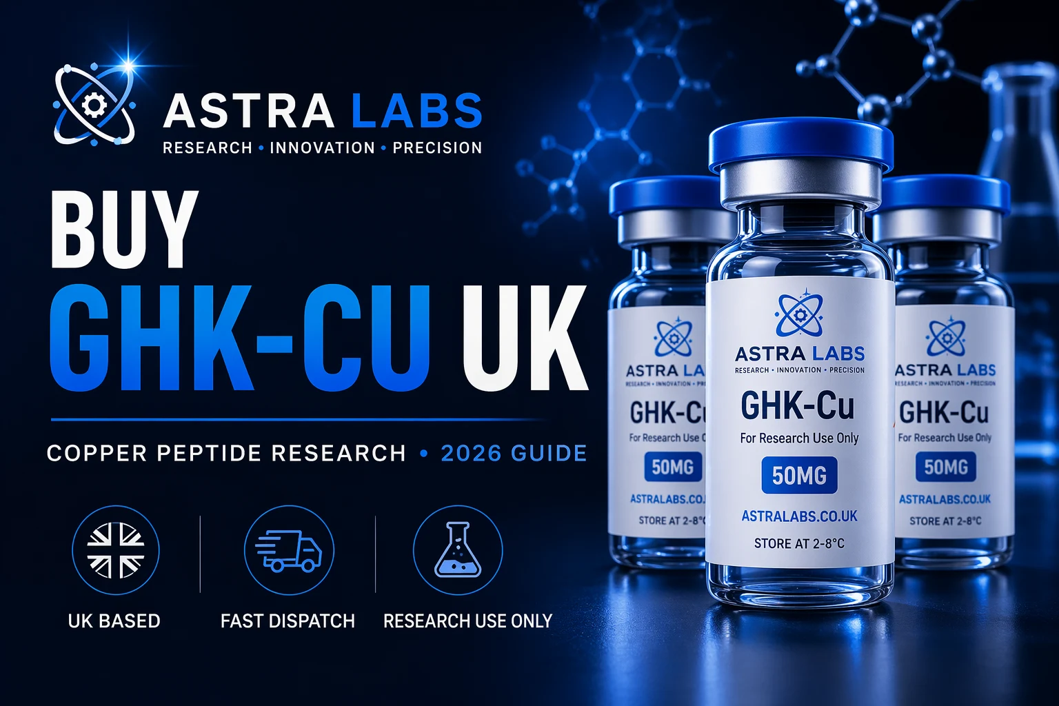 Buy GHK-Cu UK Astra Labs copper peptide research UK supplier GHK-Cu 50mg