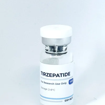 Tirzepatide 10mg UK Astra Labs research peptide vial front view