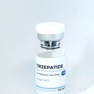 Tirzepatide 10mg UK Astra Labs research peptide vial front view