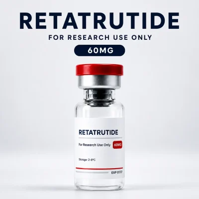 Retatrutide 60mg research vial supplied by Astra Labs UK for laboratory research use only