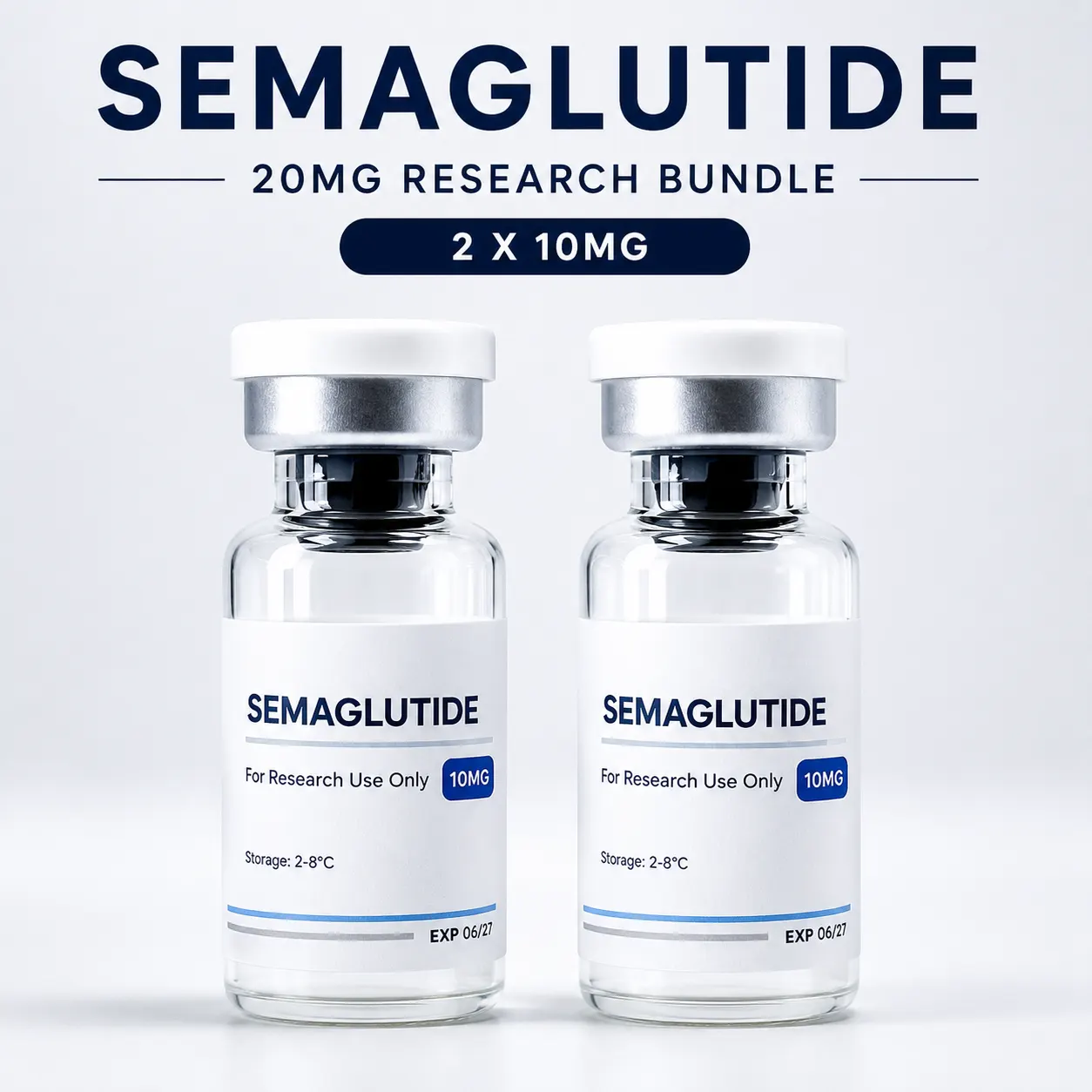 Semaglutide 20mg Research Bundle UK containing 2 x 10mg vials